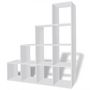 Voir la diapositive 2 : VIDAXL Bibliotheque/etagere 142 cm Blanc
