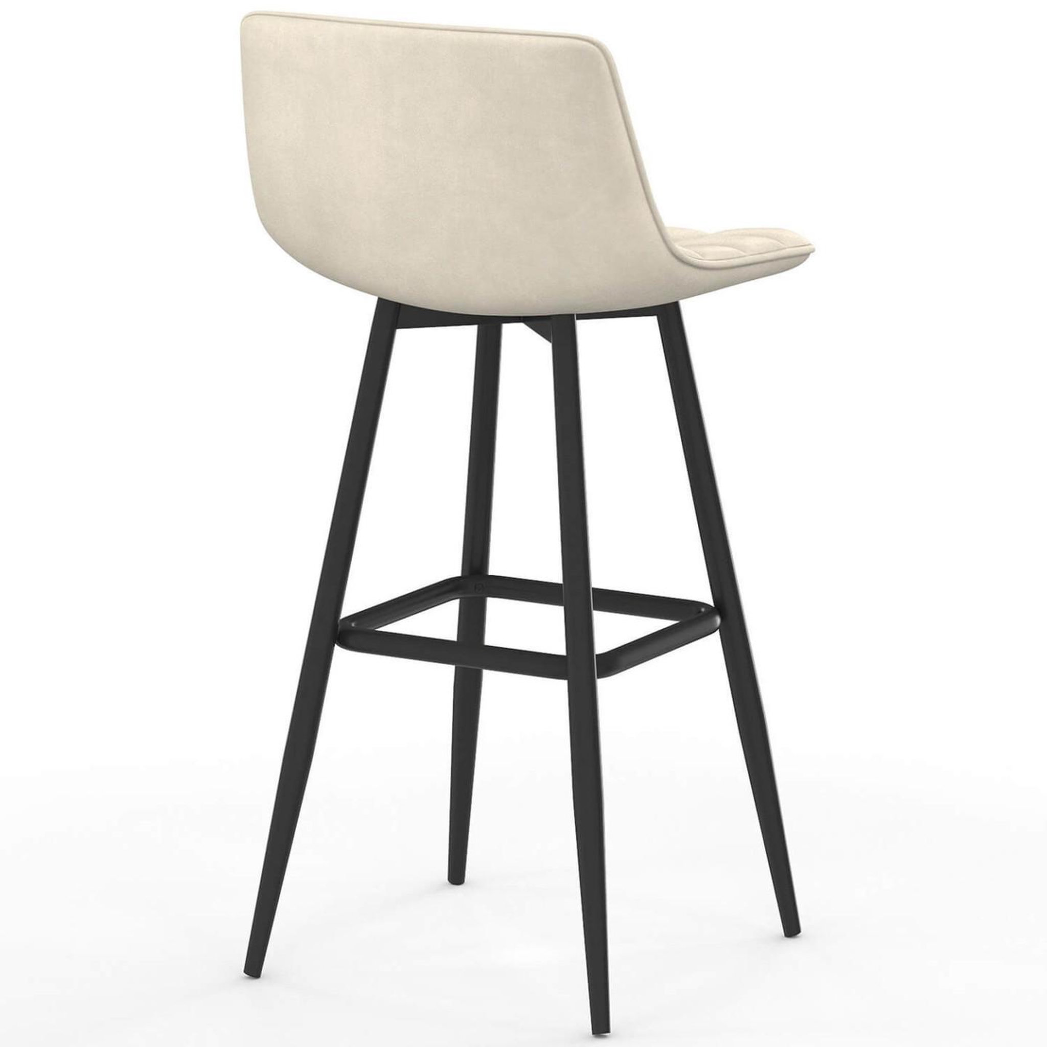 Voir la diapositive 4 : ID MARKET Lot de 4 tabourets de bar mady en velours mix color gris foncé, terracotta x2, beige