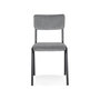 Voir la diapositive 2 : Paris Prix Chaise Design Vintage  Fortuna  83cm Gris