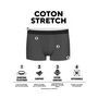 Voir la diapositive 2 : PIERRE CARDIN Lot de 3 boxers homme en coton Paolo