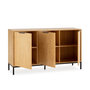 Voir la diapositive 3 : VS VENTA-STOCK Buffet Monica 3 portes couleur bois