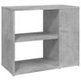 Voir la diapositive 2 : VIDAXL Armoire laterale Gris beton 60x30x50 cm Agglomere