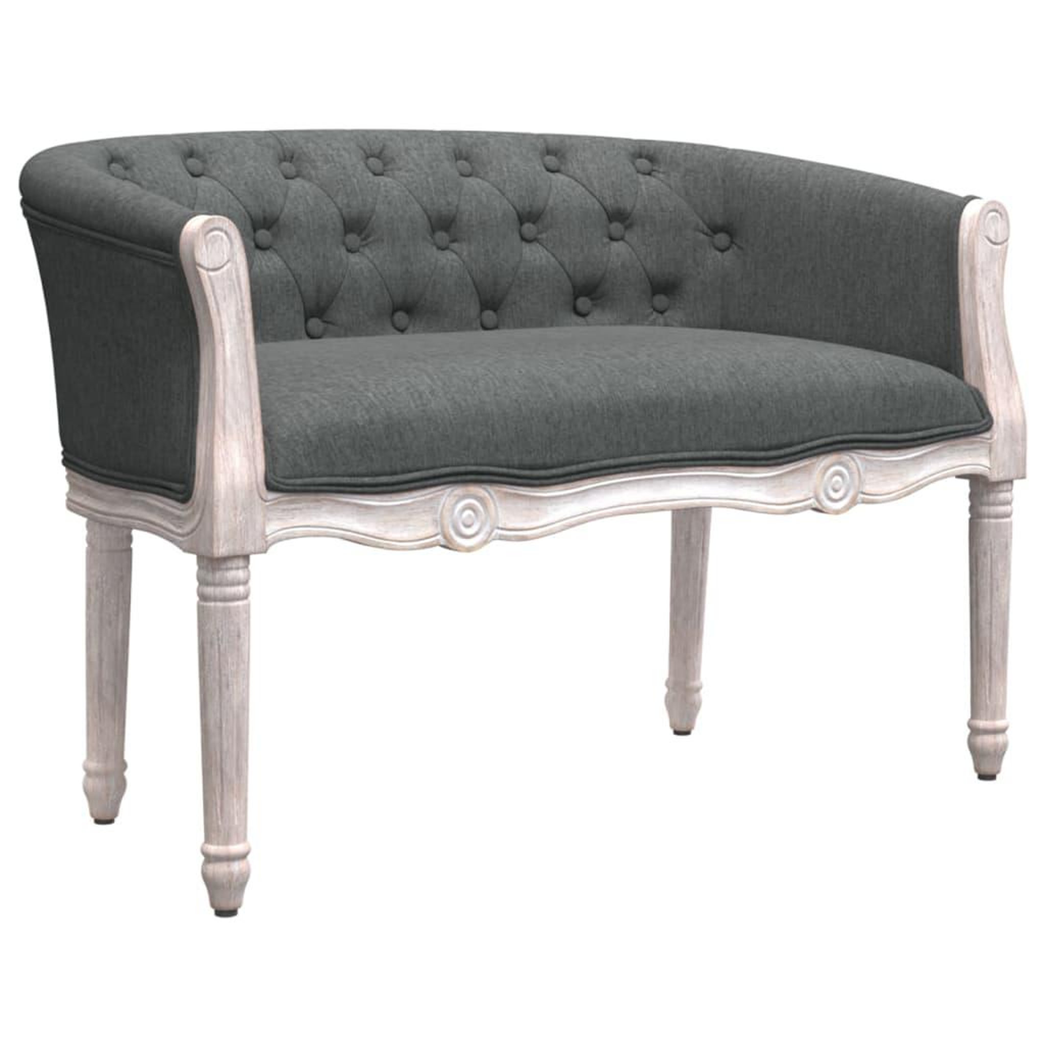 Voir la diapositive 2 : VIDAXL Banc Gris fonce 98x56x69 cm Tissu