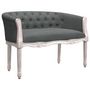 Voir la diapositive 2 : VIDAXL Banc Gris fonce 98x56x69 cm Tissu