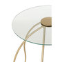Voir la diapositive 5 : Paris Prix Lot de 2 Tables d'Appoint en Verre  Médusa  54cm Or
