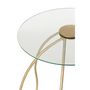 Voir la diapositive 5 : Paris Prix Lot de 2 Tables d'Appoint en Verre  Médusa  54cm Or