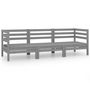 Voir la diapositive 2 : VIDAXL Salon de jardin 3 pcs Gris Bois de pin massif