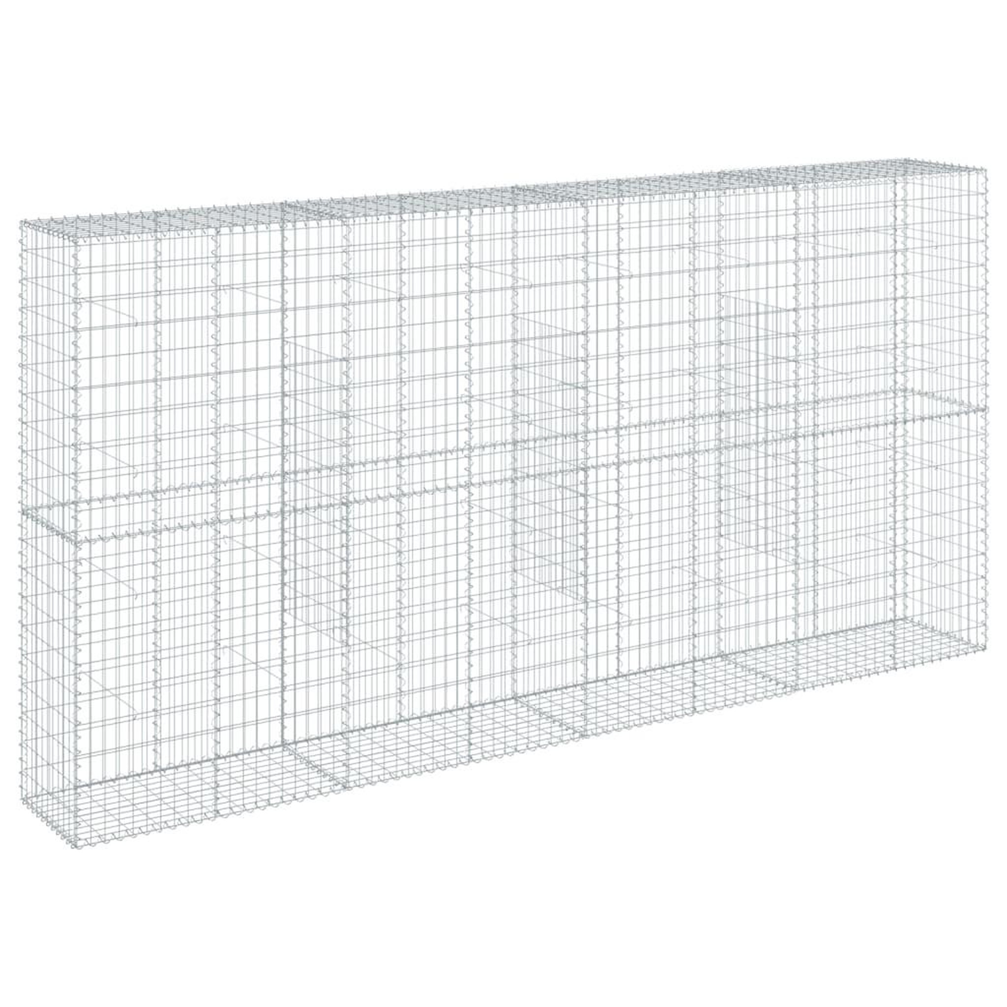Voir la diapositive 5 : VIDAXL Panier gabion avec couvercle 400x50x200 cm fer galvanise