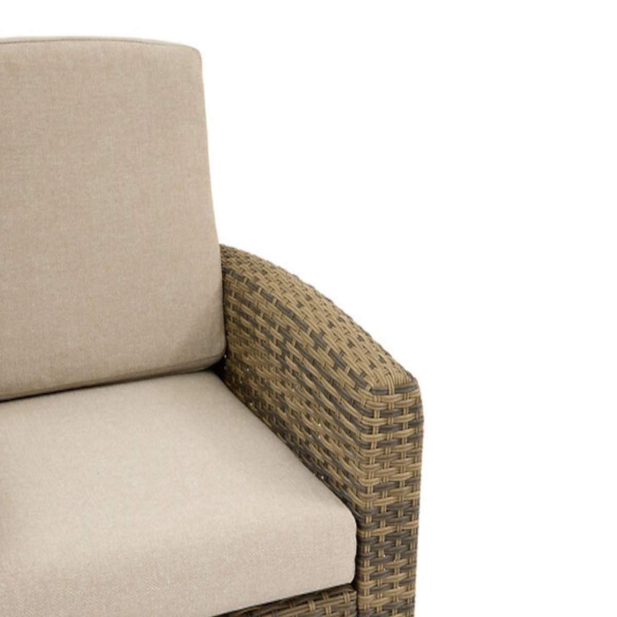 HESPERIDE Fauteuil de jardin en alu et résine tressée Selenim Naturae - Hespéride