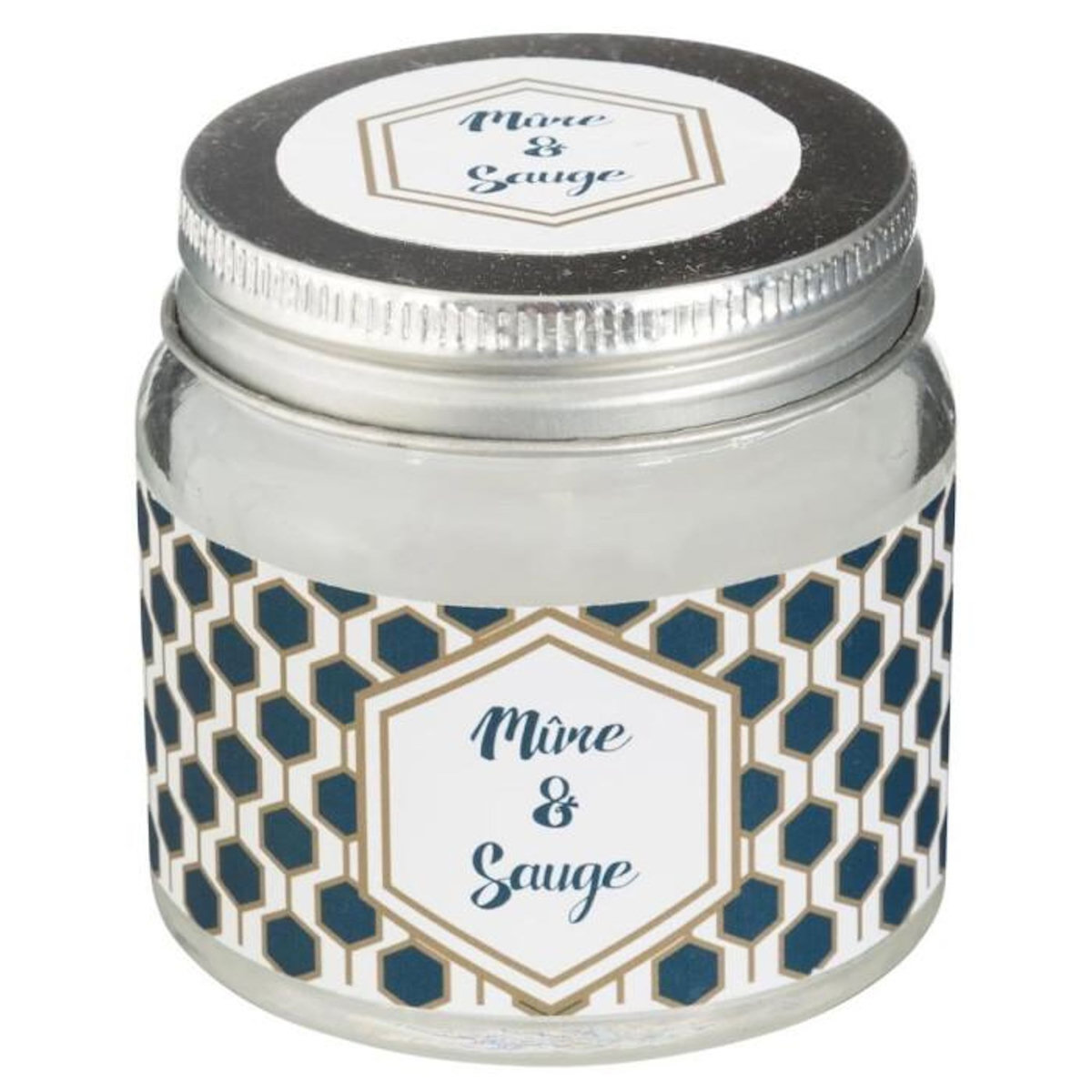 COMPTOIR DE LA BOUGIE Bougie Parfumée en Verre  Bocal  65g Mûre & Sauge