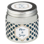 COMPTOIR DE LA BOUGIE Bougie Parfumée en Verre  Bocal  65g Mûre & Sauge