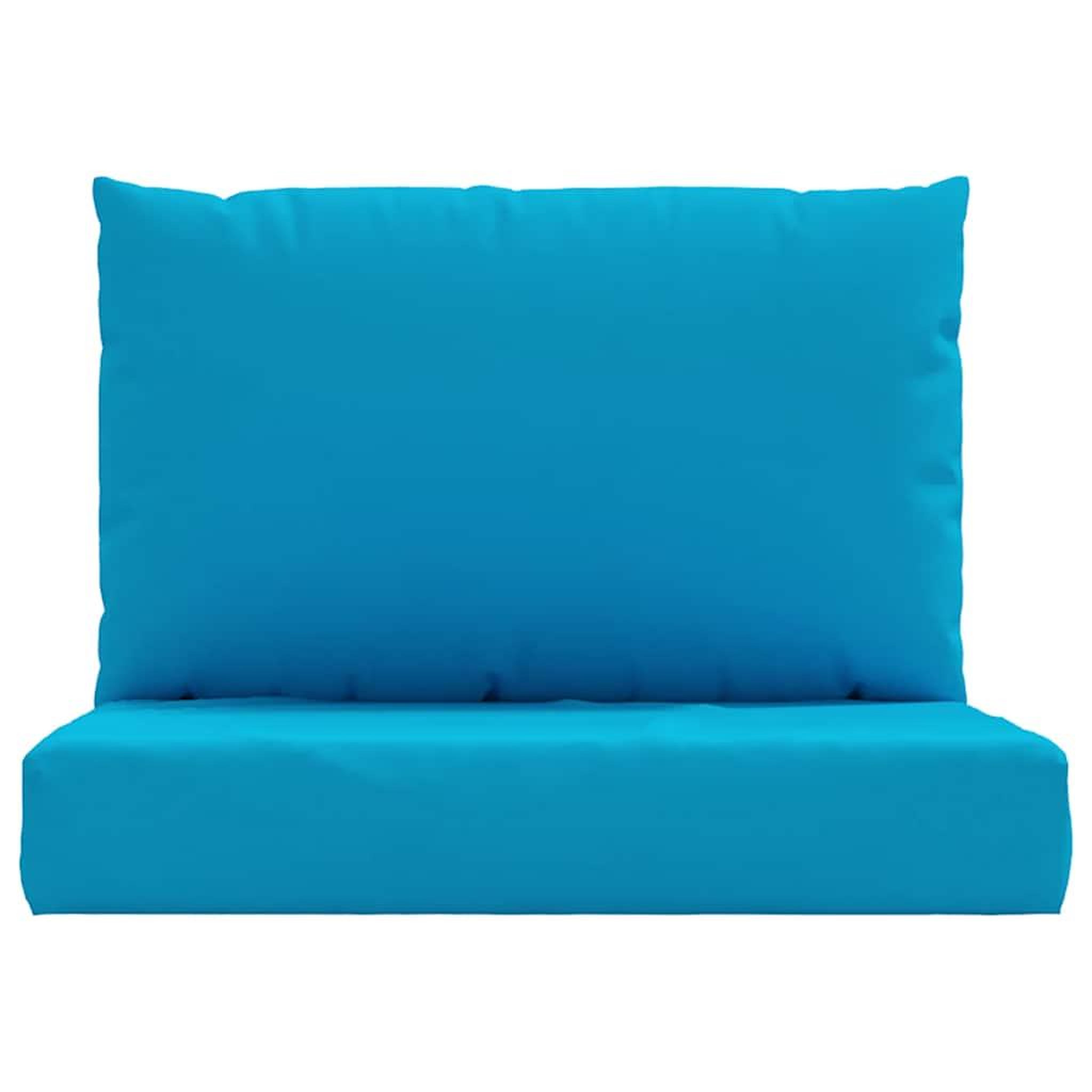 Voir la diapositive 4 : VIDAXL Coussins de palette lot de 2 bleu clair tissu oxford