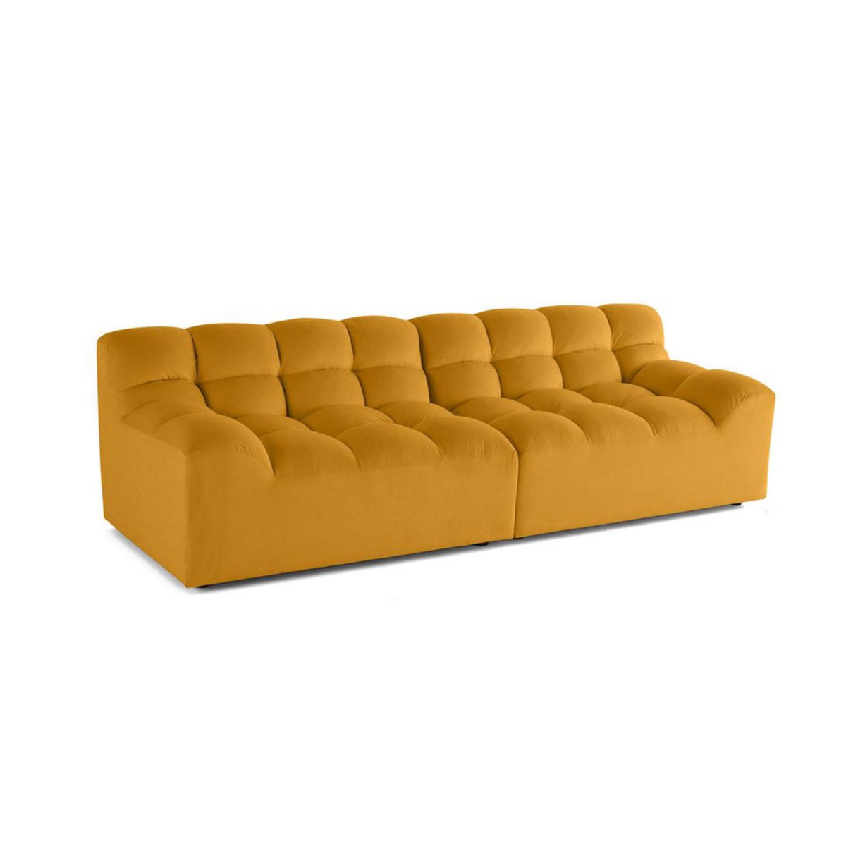 LISA DESIGN Napoli - canapé droit 4 places - en velours