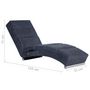 Voir la diapositive 6 : VIDAXL Chaise longue de longue Gris Similicuir daim