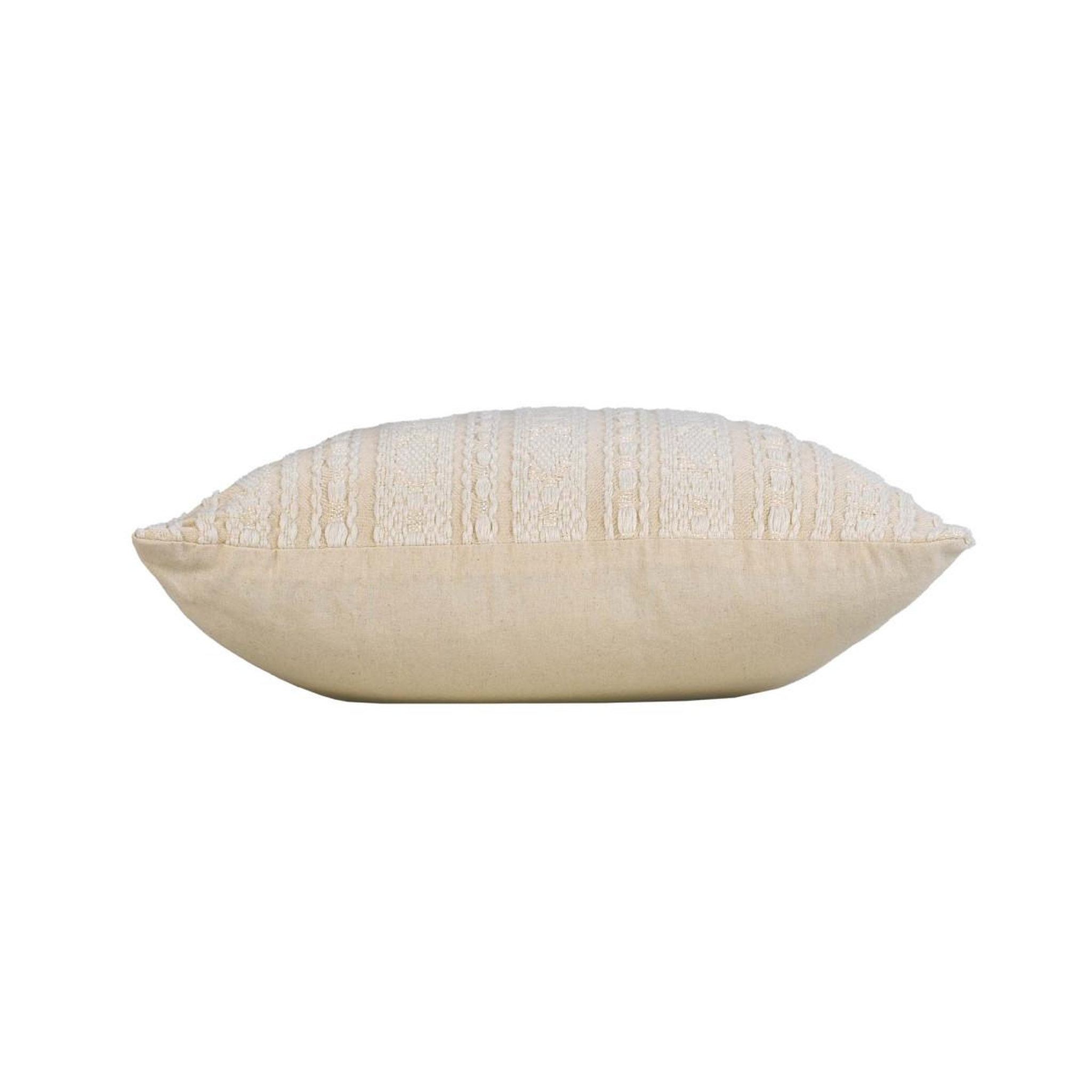Voir la diapositive 2 : Douceur d'Intérieur Housse de coussin  fantaisie  40x40cm naturel