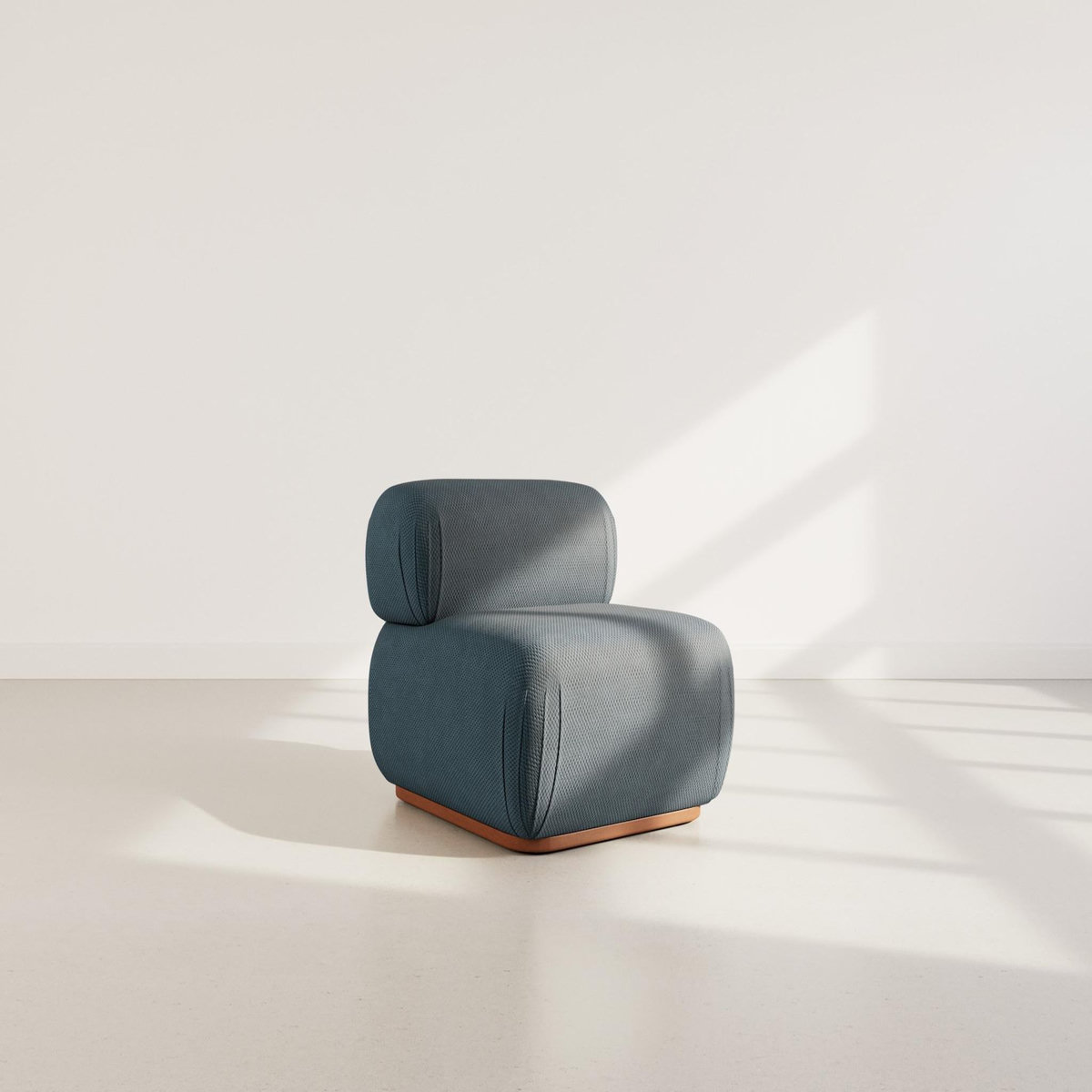 LISA DESIGN Penelope - module d'assise en velours texturé