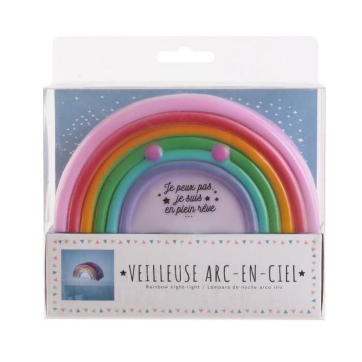 Paris Prix Veilleuse Enfant à Poser  Arc En Ciel  14cm Multicolore