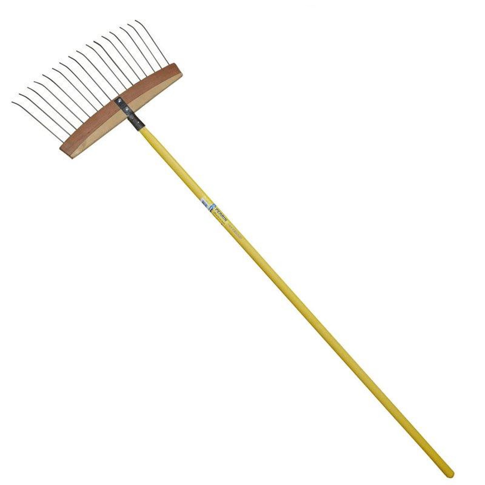 OUTILS PERRIN Balai à feuilles et gazon bois/acier - manche fibre 1,50 m