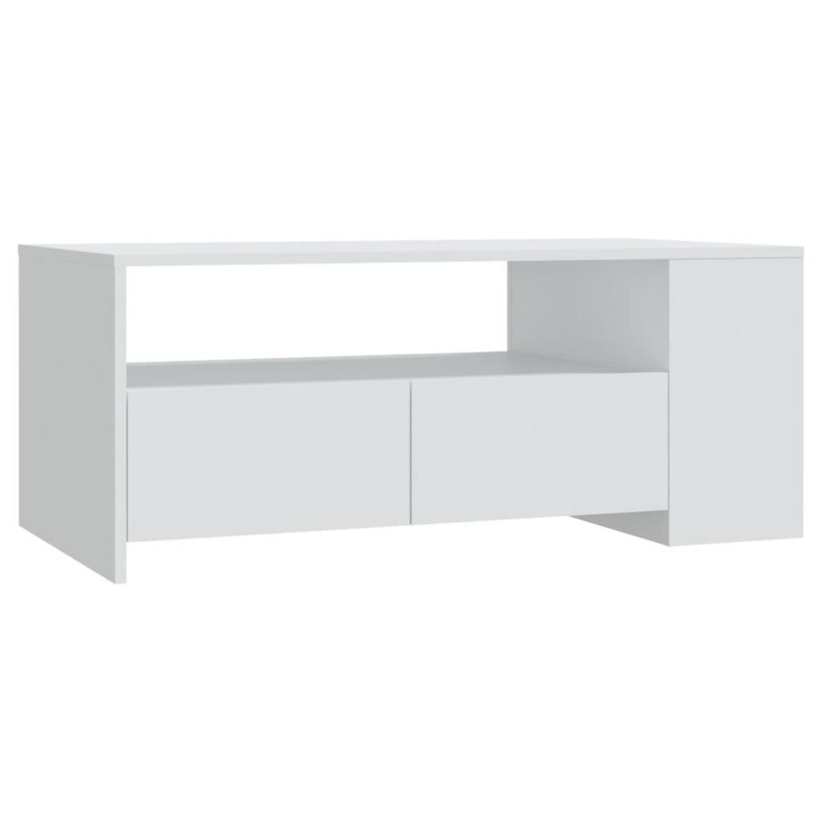 VIDAXL Table basse blanc 102x55x42 cm bois d'ingenierie