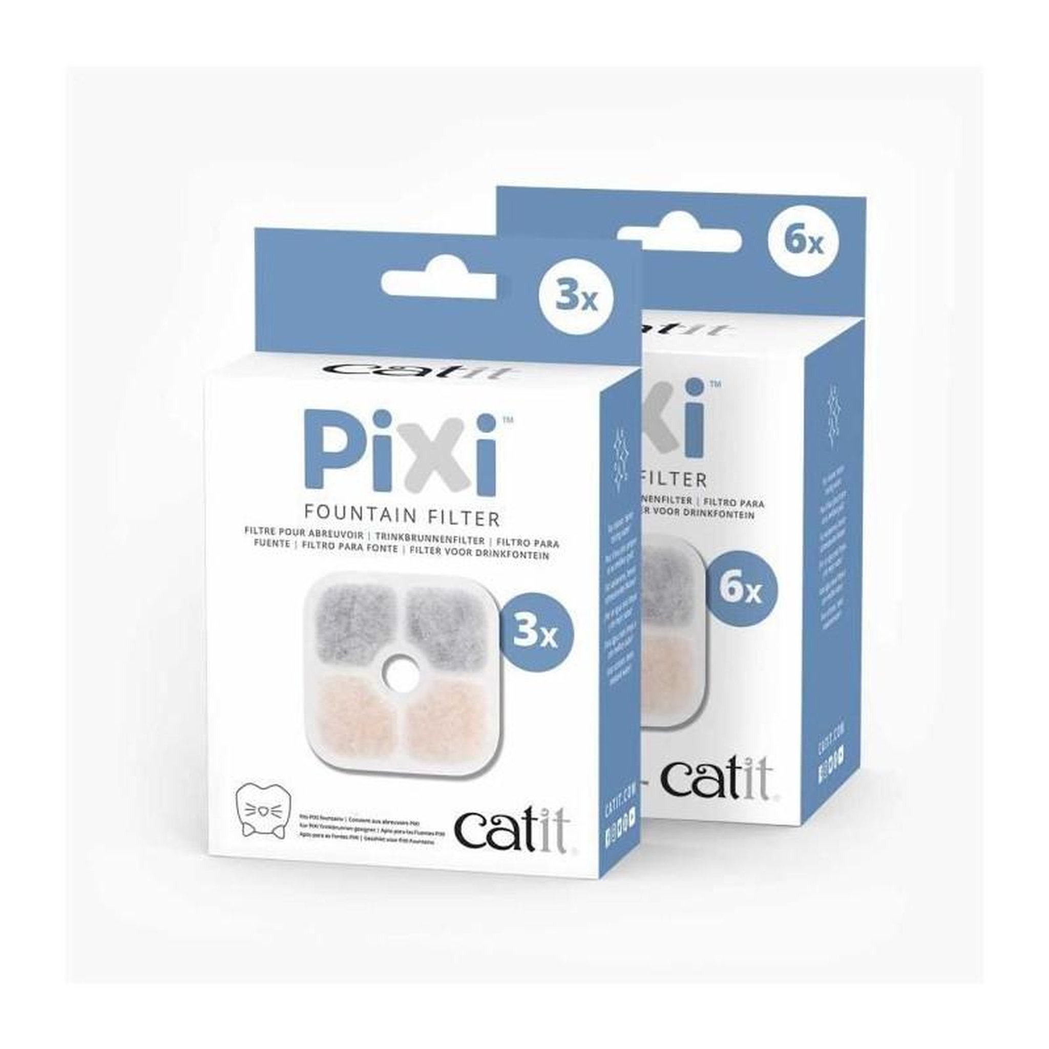 Cat'it CATIT 3 Filtres pour fontaine a eau PIXI