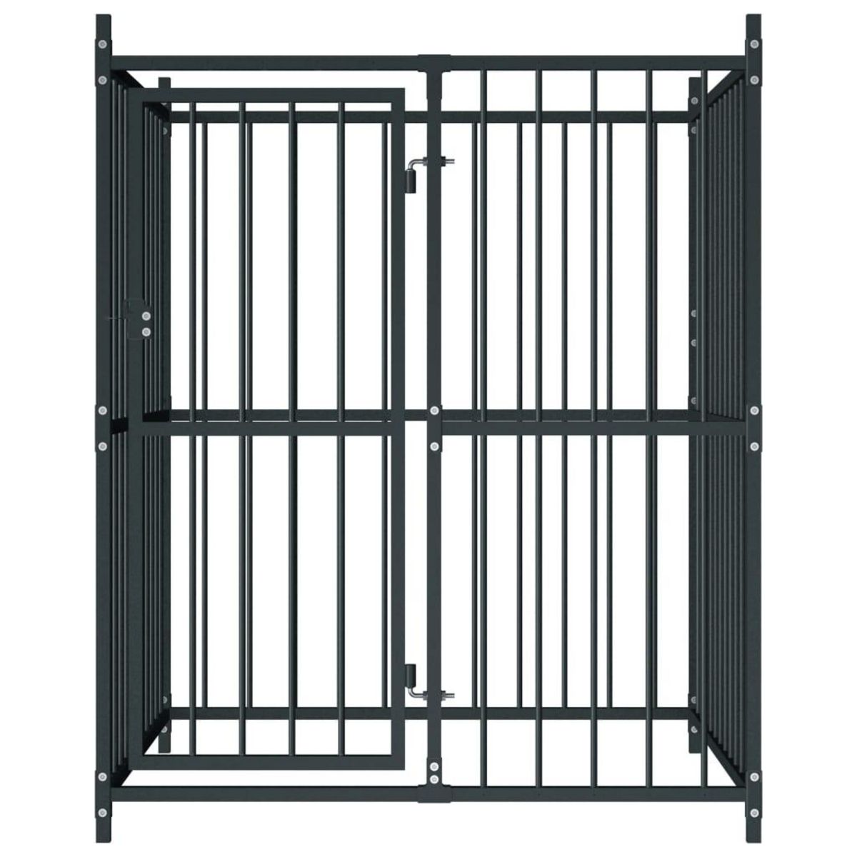 VIDAXL Chenil exterieur pour chiens 120 x 120 x 150 cm