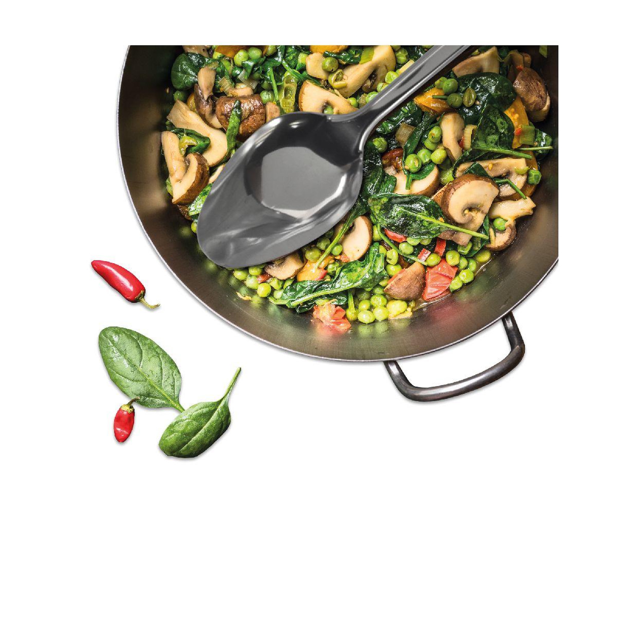 Voir la diapositive 2 : Fackelmann Set de 2 ustensiles de cuisine cuillère de service et cuillère de cuisine fackelmann elemental