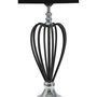 Voir la diapositive 4 : Paris Prix Lampe à Poser en Métal  Darky  56cm Noir & Argent