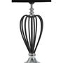 Voir la diapositive 4 : Paris Prix Lampe à Poser en Métal  Darky  56cm Noir & Argent
