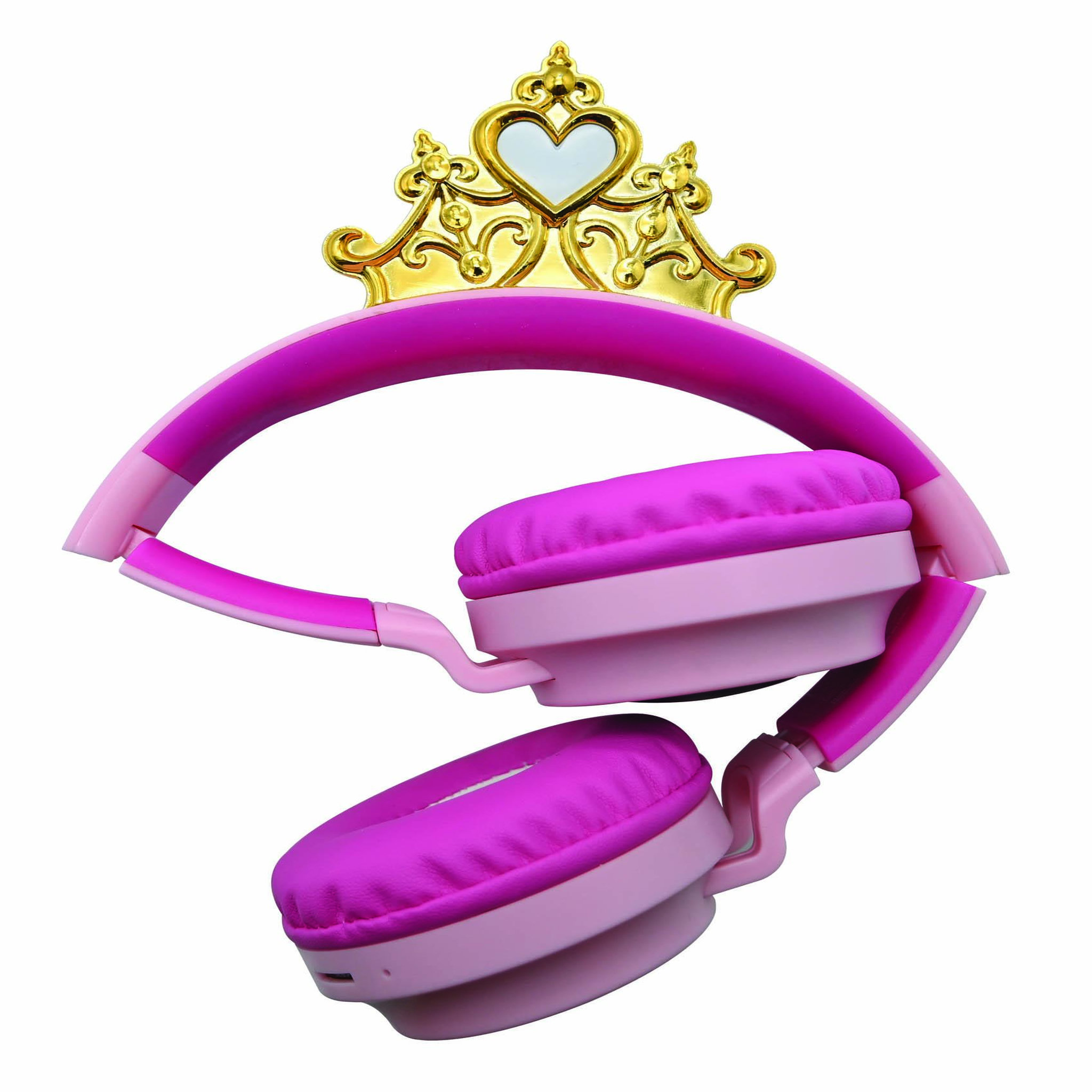 Voir la diapositive 3 : Lexibook Casque lumineux pliable Bluetooth et filaire Princesses Disney avec limitation du volume
