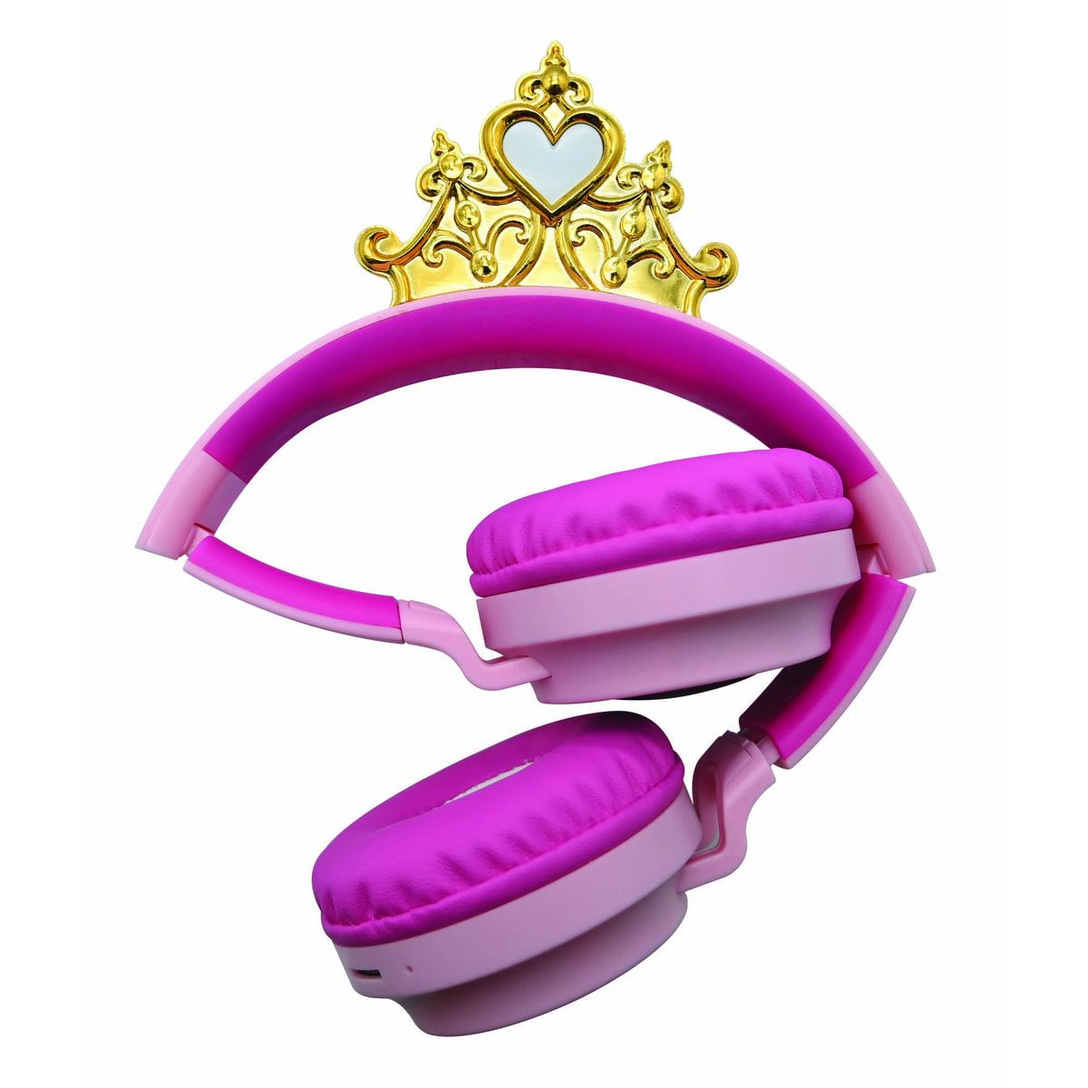 Lexibook Casque lumineux pliable Bluetooth et filaire Princesses Disney avec limitation du volume