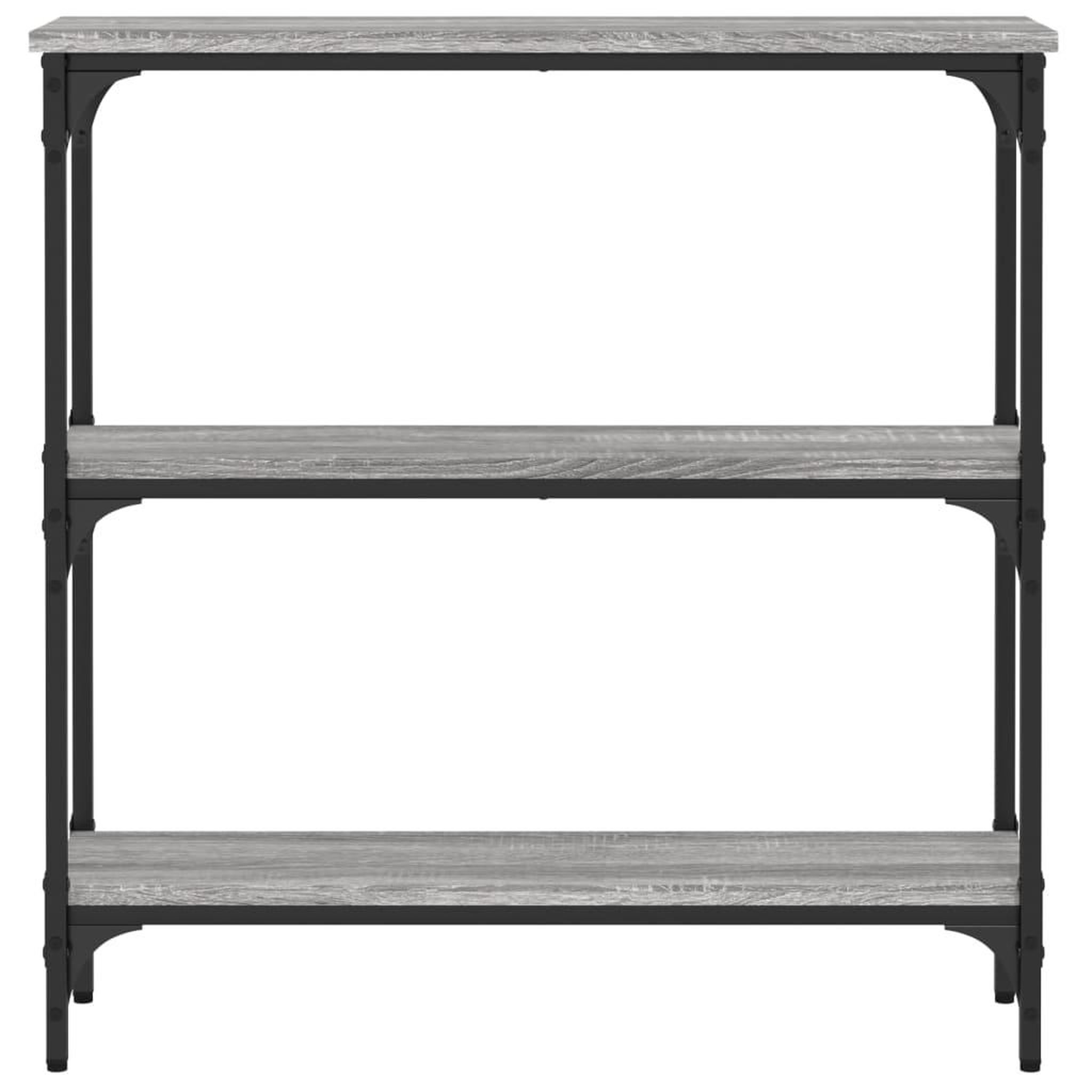Voir la diapositive 4 : VIDAXL Table console sonoma gris 75x22,5x75 cm bois d'ingenierie