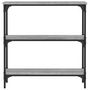 Voir la diapositive 4 : VIDAXL Table console sonoma gris 75x22,5x75 cm bois d'ingenierie