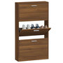 Voir la diapositive 4 : VIDAXL Armoire a chaussures Chene marron 59x17x108cm Bois d'ingenierie