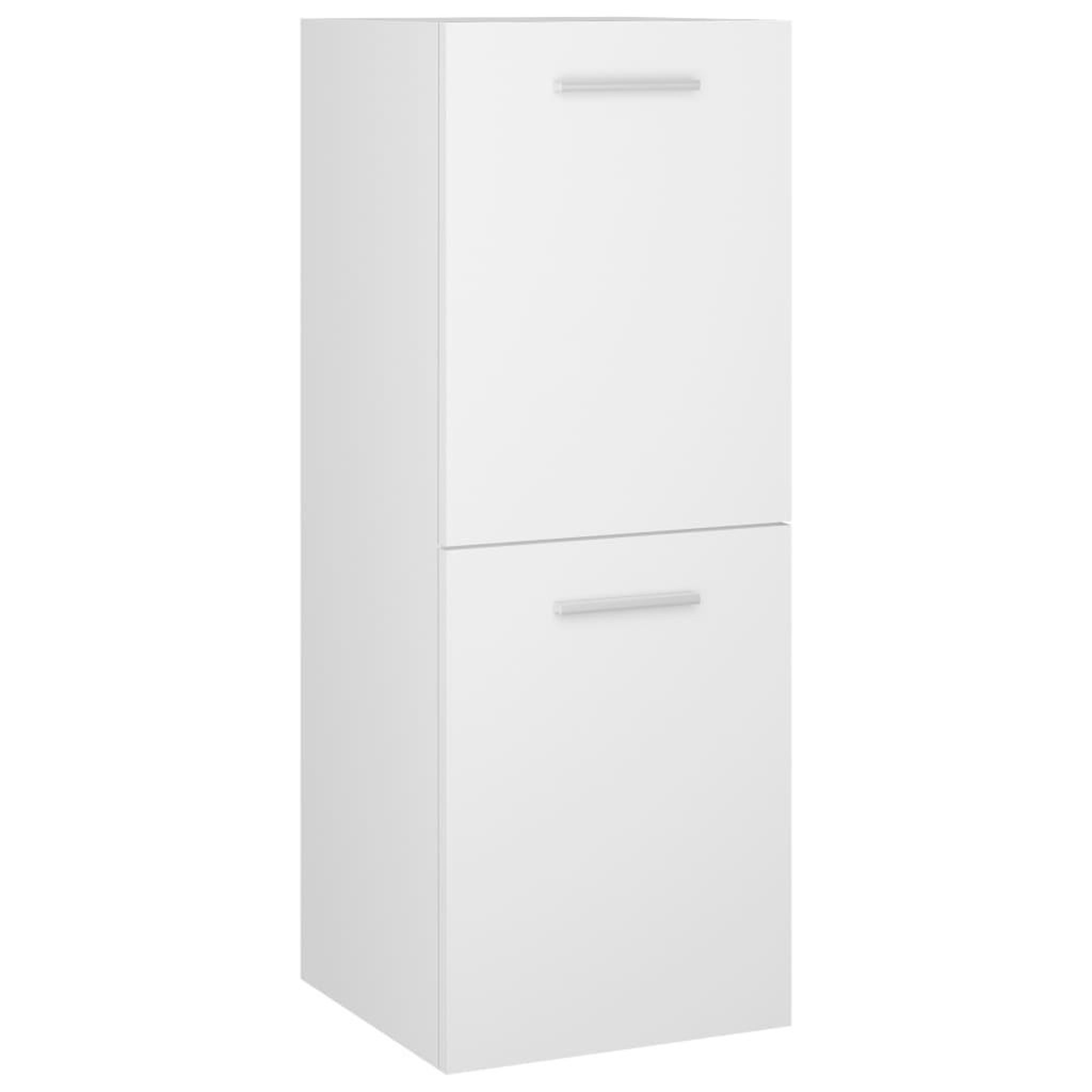 Voir la diapositive 2 : VIDAXL Armoire de salle de bain Blanc 30x30x80 cm Bois d'ingenierie