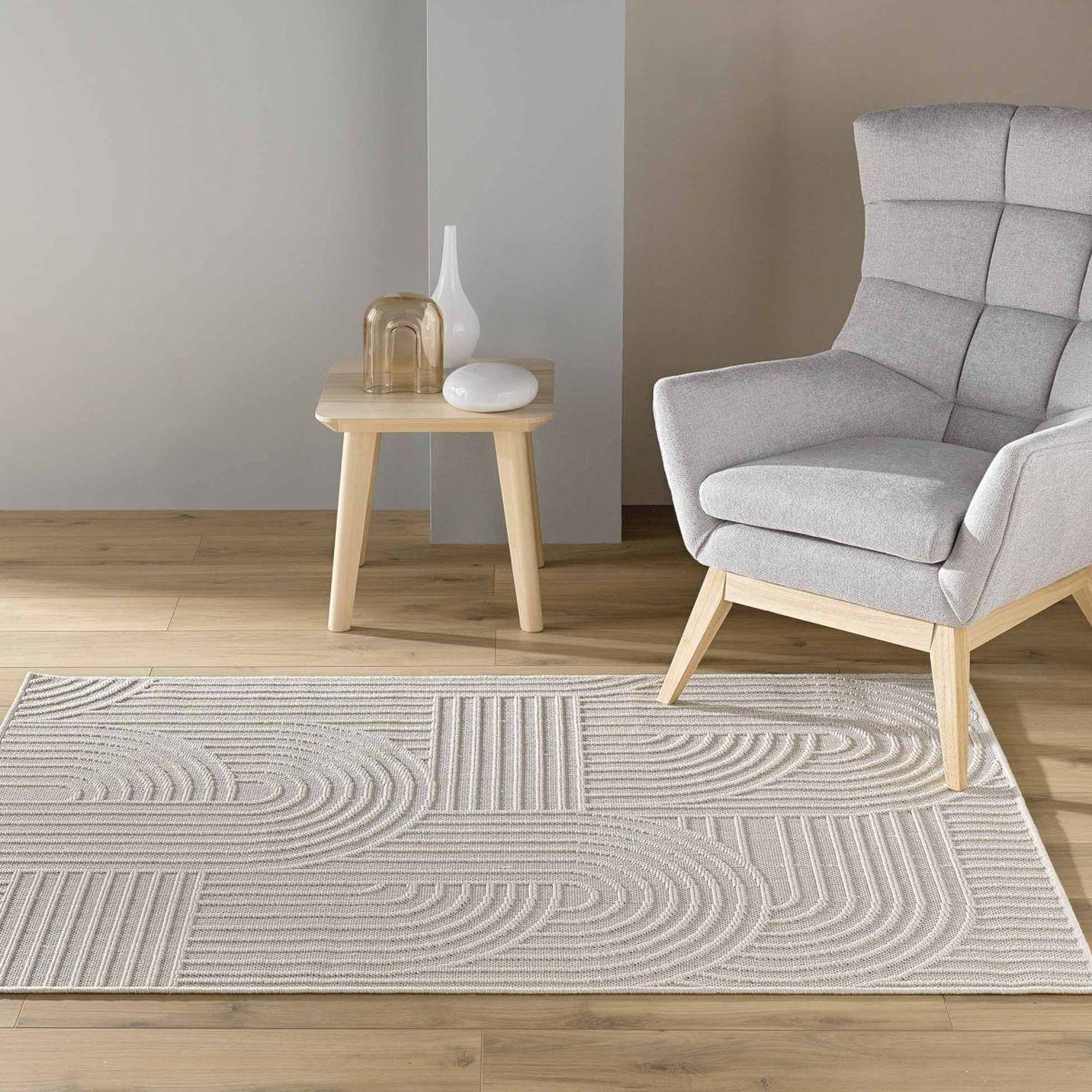 Voir la diapositive 5 : Douceur d'Intérieur Tapis déco tissé  ezio  120x170cm naturel