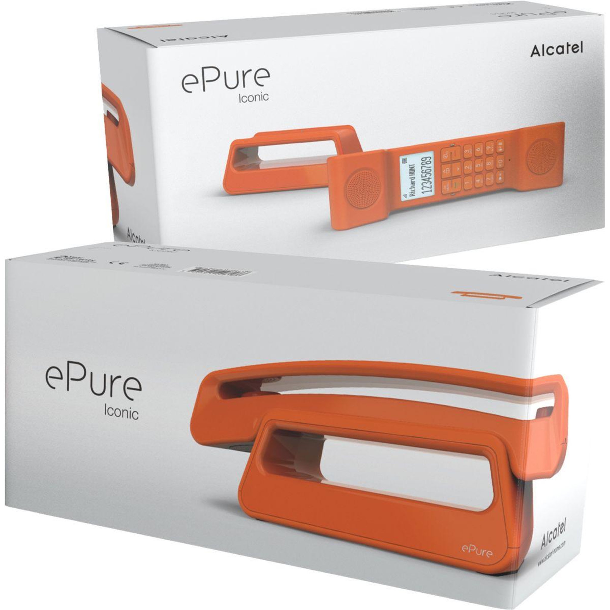 Voir la diapositive 4 : Alcatel Téléphone sans fil epure iconic orange