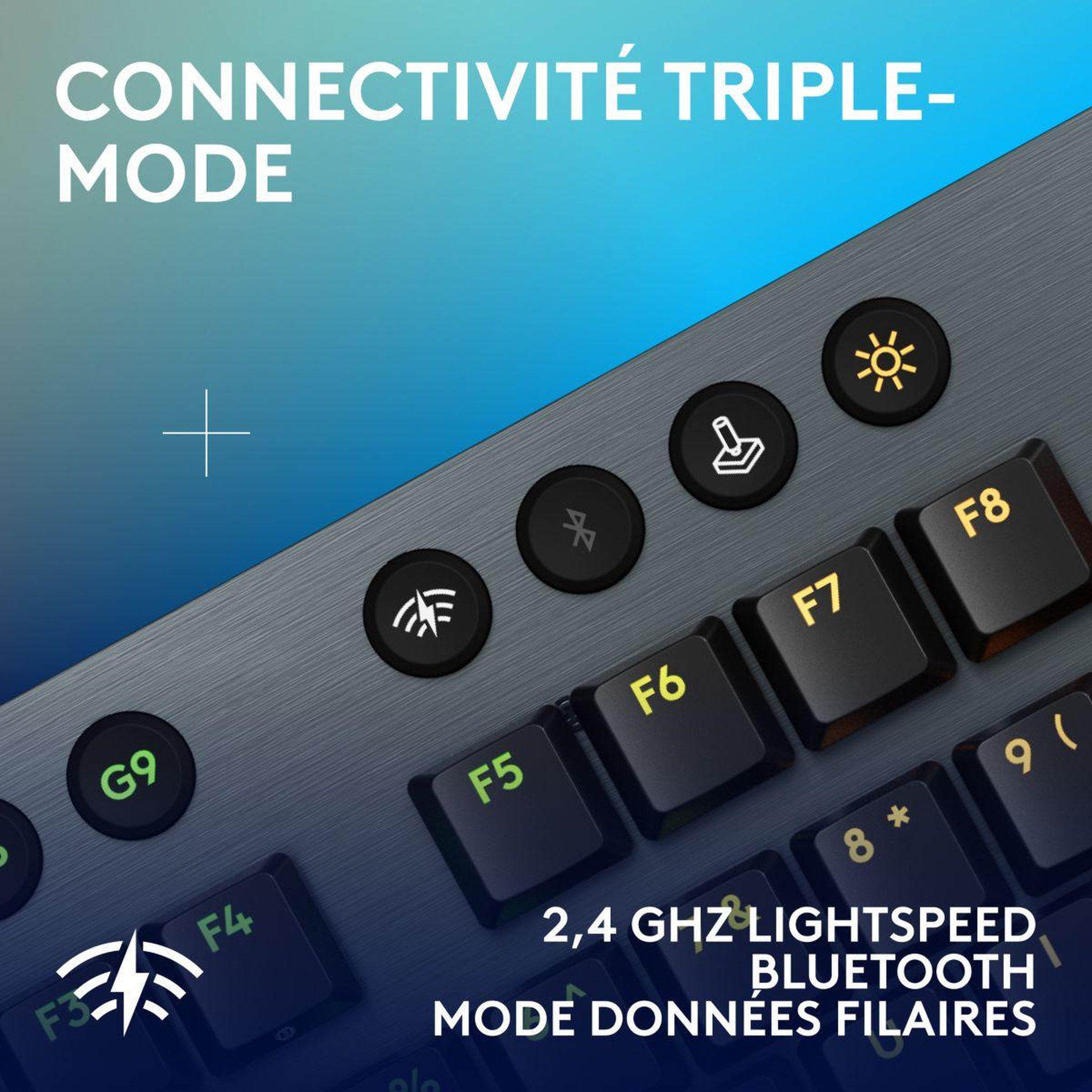 Voir la diapositive 5 : Logitech Clavier gamer sans fil g915 x lightspeed tactile noir