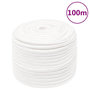 Voir la diapositive 1 : VIDAXL Corde de bateau Blanc complet 14 mm 100 m Polypropylene