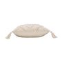 Voir la diapositive 2 : Paris Prix Coussin Déco Tufté à Pompons  Inca  40x40cm Beige