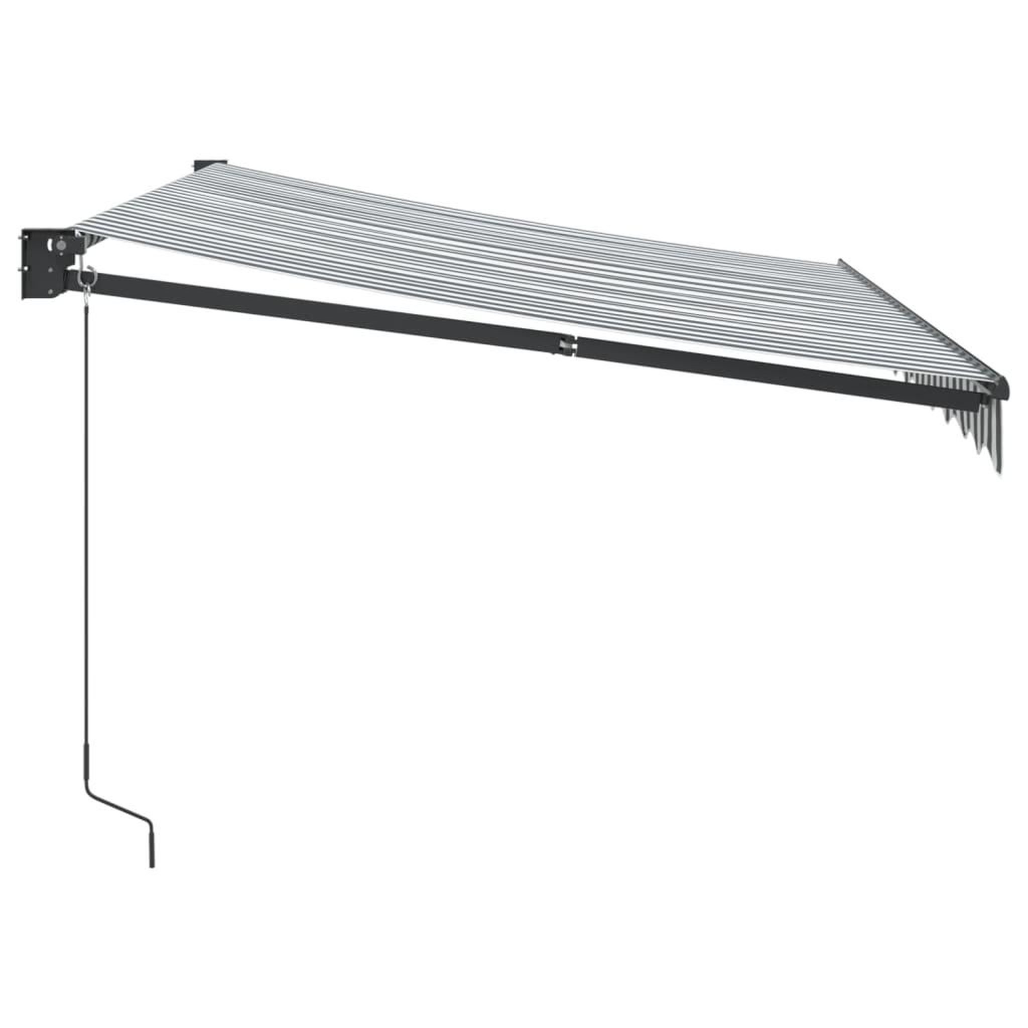 Voir la diapositive 4 : VIDAXL Auvent retractable anthracite/blanc 3x2,5 m tissu et aluminium