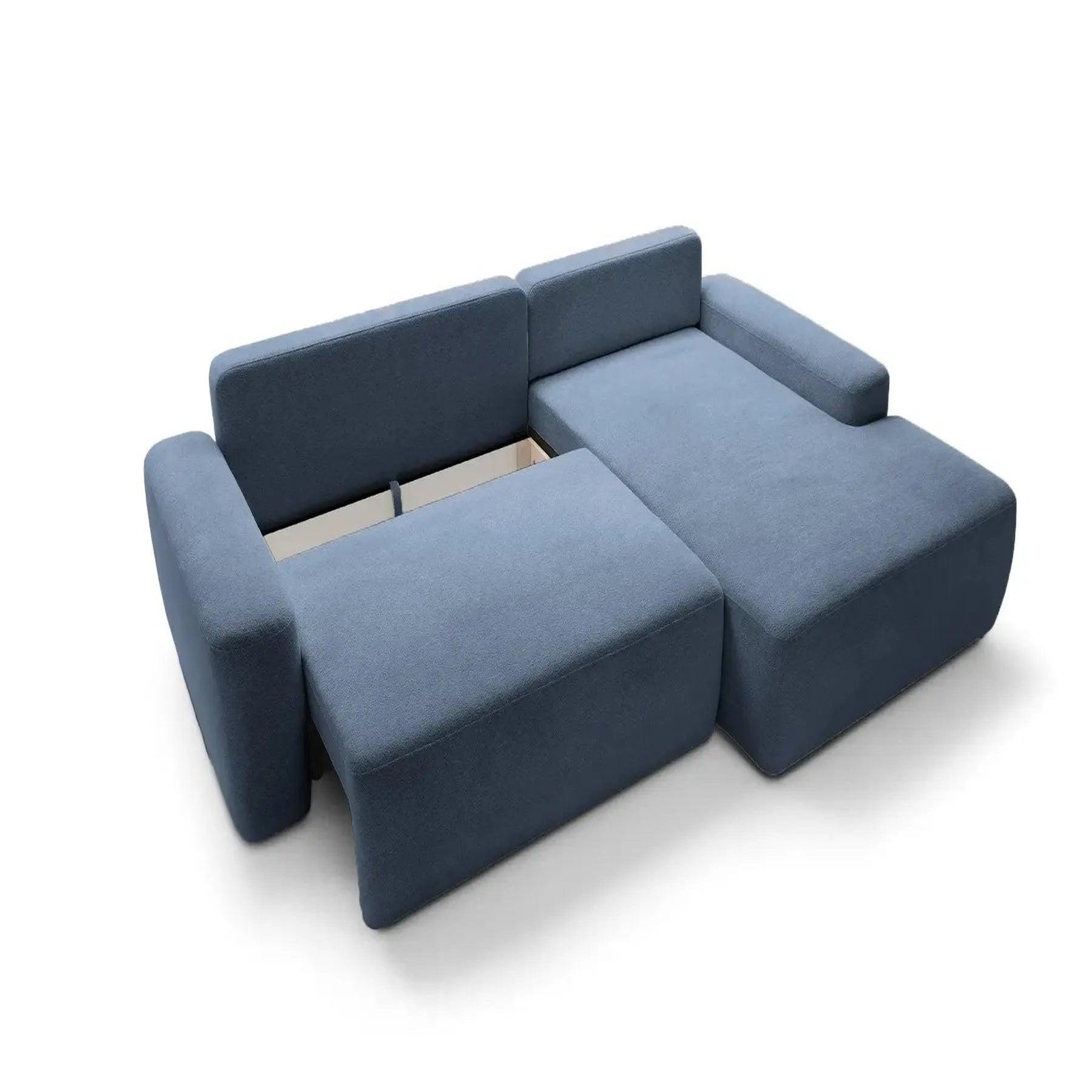 Voir la diapositive 5 : CASANOVA PARIS Ivy - canapé d'angle convertible tissu chiné
