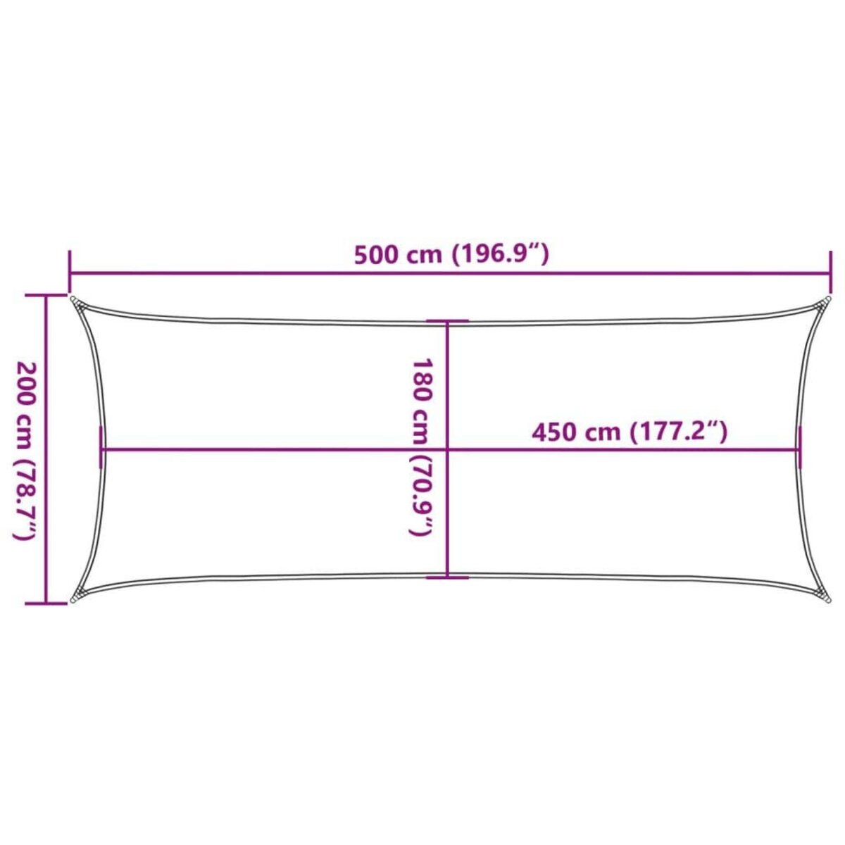 VIDAXL Voile d'ombrage 160 g/m^2 Creme 2x5 m PEHD