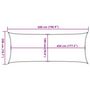 Voir la diapositive 6 : VIDAXL Voile d'ombrage 160 g/m^2 Creme 2x5 m PEHD