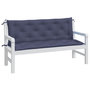 Voir la diapositive 3 : VIDAXL Coussins de banc de jardin lot de 2 bleu marine 150x50x7 cm