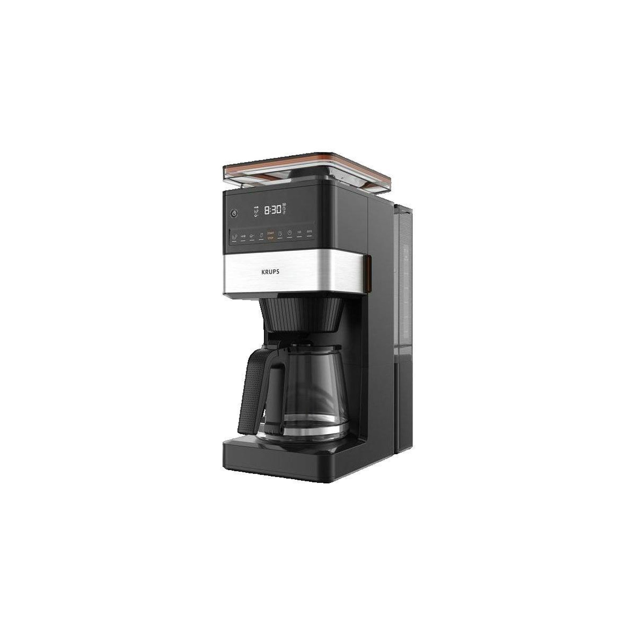 KRUPS Cafetière Krups KM 8428 Grind Aroma XL avec broyeur en acier inoxydable