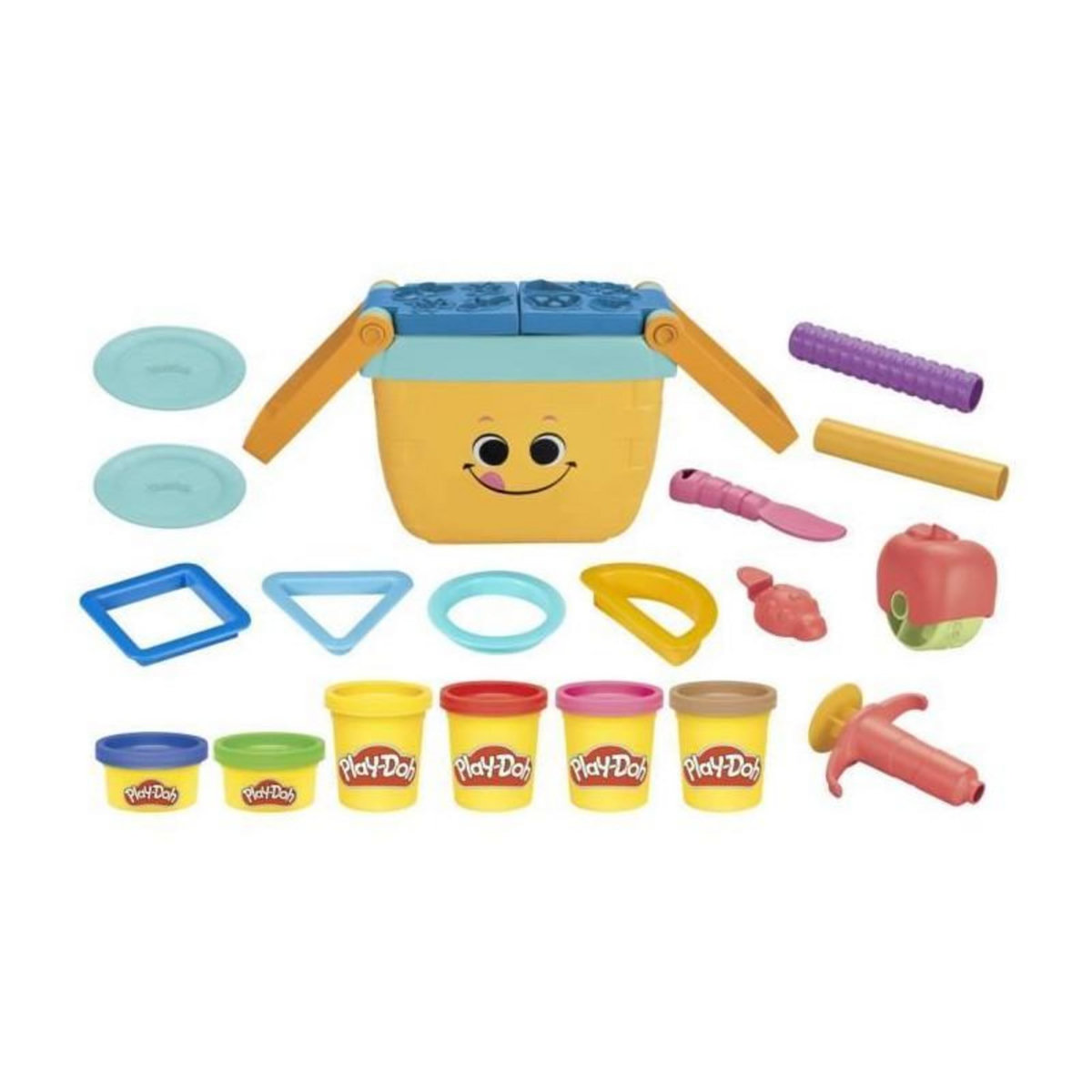 GENERIQUE Jeu de pate a modeler Play-doh - F6916FF1 - , Pique-Nique des Formes, Jouets prescolaires de pate a Modeler