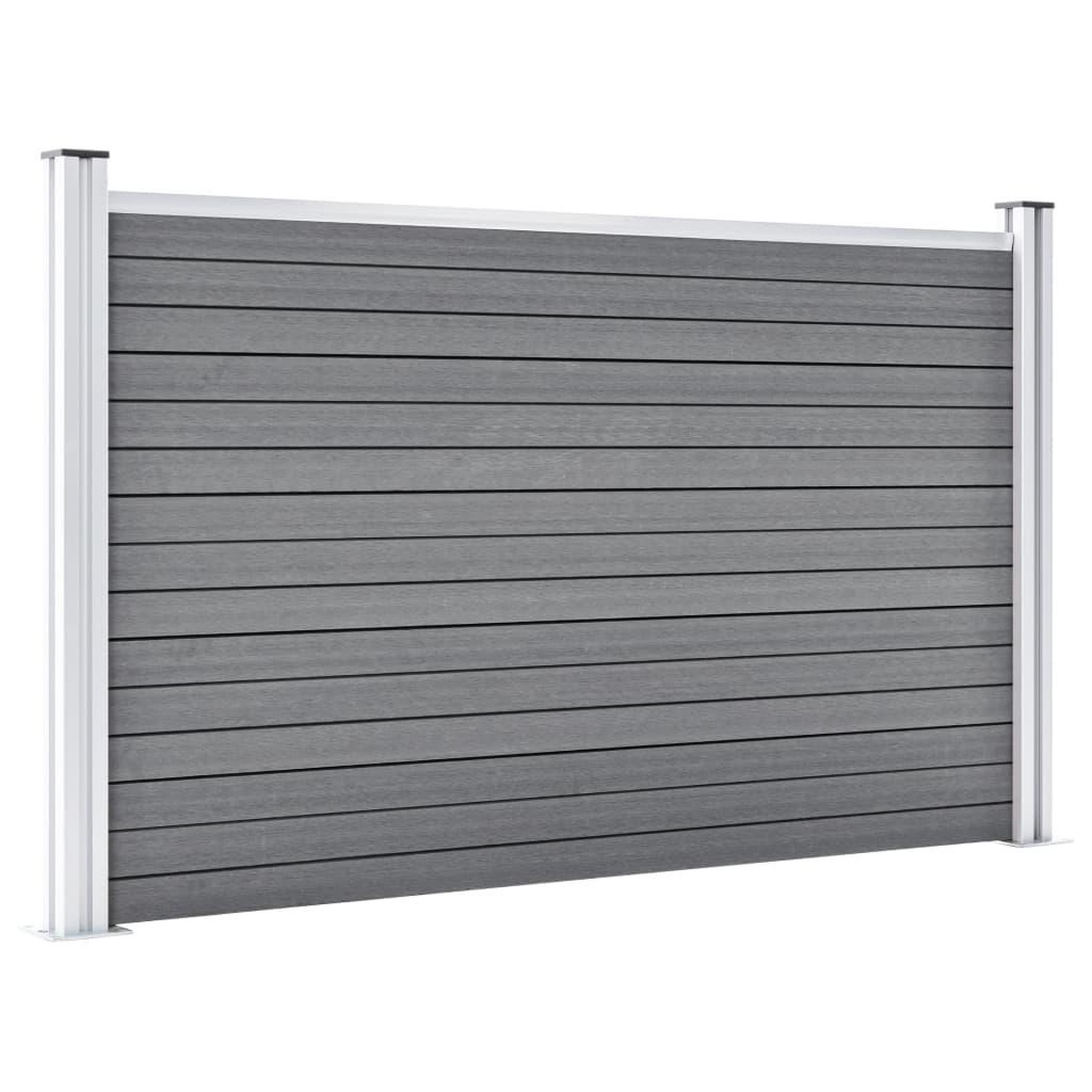 Voir la diapositive 3 : VIDAXL Cloture de jardin WPC 353x106 cm Gris
