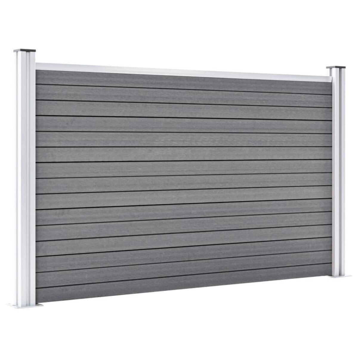 VIDAXL Cloture de jardin WPC 353x106 cm Gris