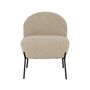 Voir la diapositive 3 : LISA DESIGN Renato - fauteuil avec pieds en acier - en tissu bouclette