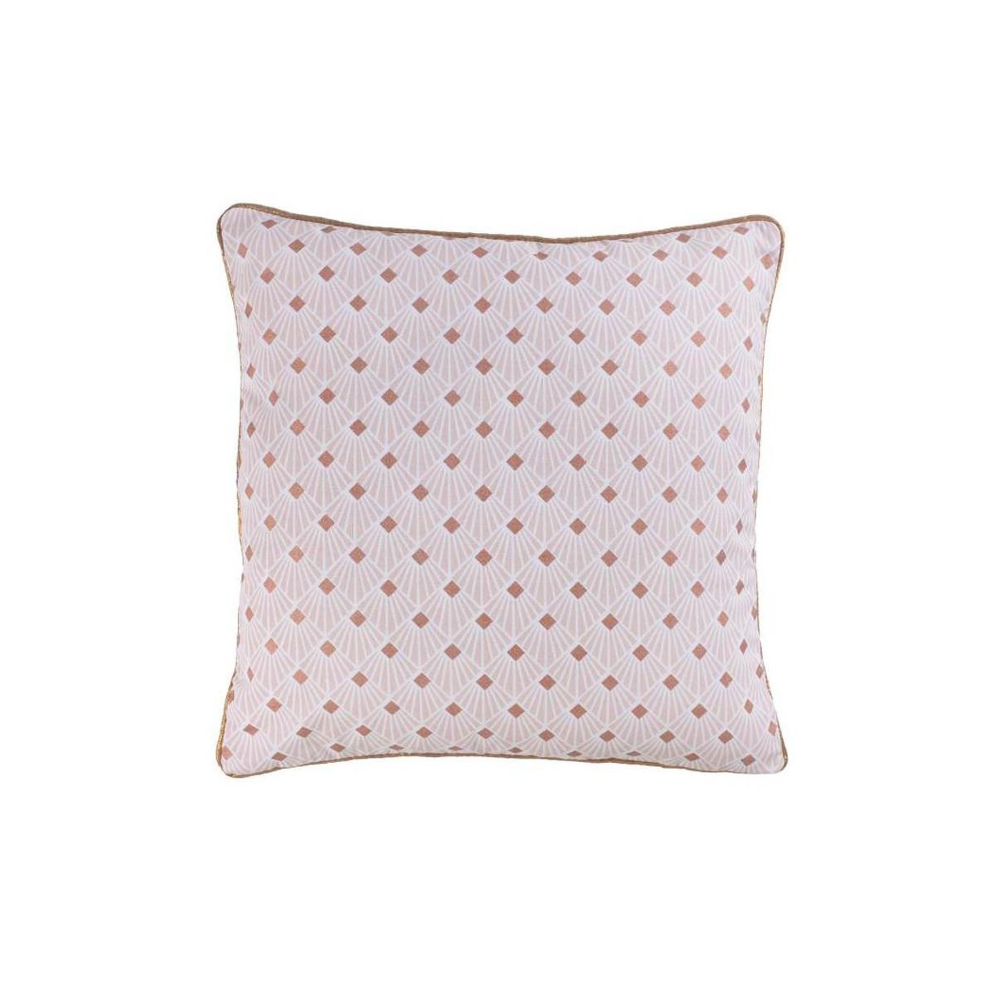 Douceur d'Intérieur Housse de coussin déco  oliana  40x40cm rose